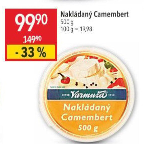 Sýr camembert nakládaný Varmuža