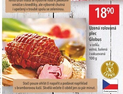 Uzená rolovaná plec Globus