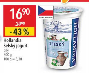 Bílý jogurt selský Hollandia