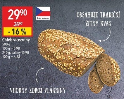 Chléb vícezrnný
