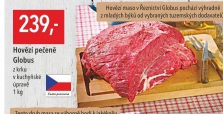 Hovězí pečeně z krku Globus