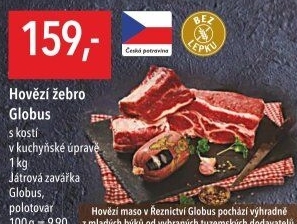 Hovězí žebra s kostí Globus