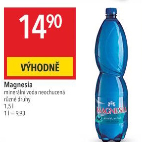 Přírodní voda Magnesia