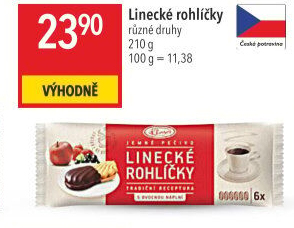 Rohlíčky linecké Klasa Pekárny a cukrárny Klatovy