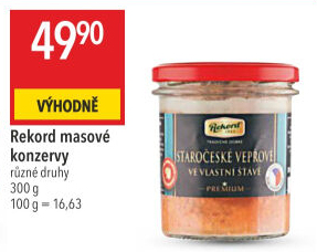 Staročeské vepřové ve vlastní šťávě Rekord