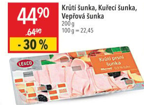 Šunka krůtí prsní LE&amp