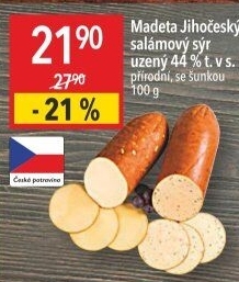Sýr uzený salámový Jihočeský Madeta
