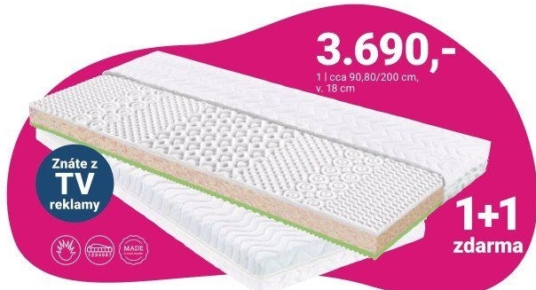 PARTNERSKÁ MATRACE „MEDICO ALOE XL“