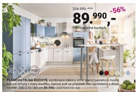 PLÁNOVATELNÁ KUCHYNĚ