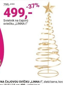 SVÍTNÍK NA ČAJOVOU SVÍČKU, „LINNA I“