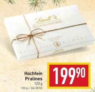 Bonboniéra Pralinky Hochfein Lindt