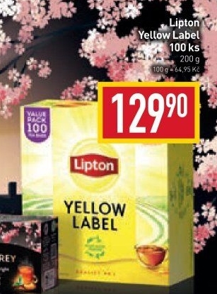 Černý čaj Yellow Label Lipton