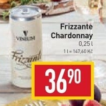 Frizzante Chardonnay Vinium Velké Pavlovice