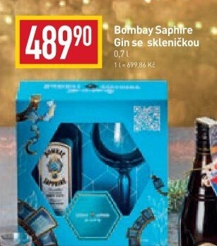 Gin Sapphire Bombay Spirits - dárkové balení
