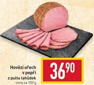 Hovězí ořech v pepři
