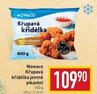 Křupavá křidélka mražená Nowaco