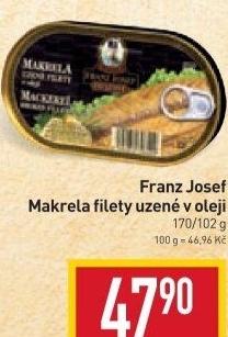 Makrela uzená v oleji Exclusive Franz Josef Kaiser