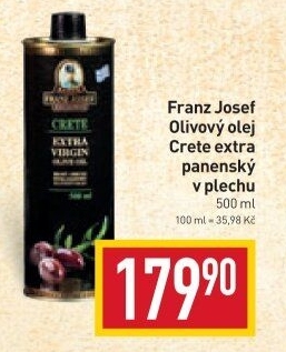 Olivový olej extra panenský krétský Franz Josef Kaiser