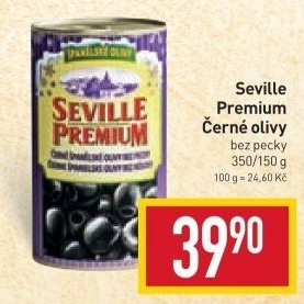 Olivy černé Seville Premium