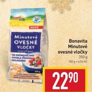 Ovesné vločky minutové Bonavita