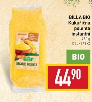 Polenta kukuřičná bio Billa