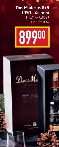 Rum 5+5 YO Dos Maderas - dárkové balení