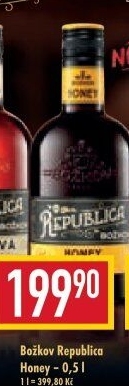 Rum Republica Exclusive Honey Božkov