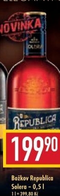 Rum Republica Solera Sistema Božkov