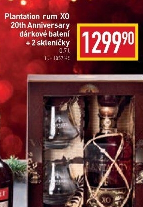 Rum XO 20 th Anniversary Plantation - dárkové balení