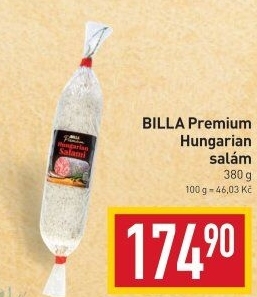 Salám Hungarian Premium Billa