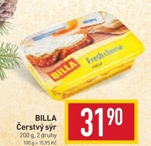 Sýr čerstvý Billa
