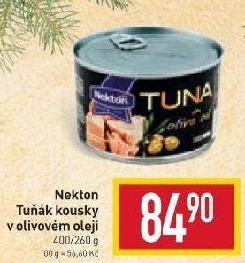 Tuňák kousky v oleji Nekton