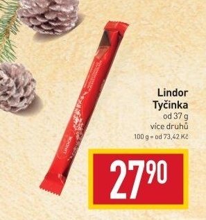 Tyčinka čokoládová Lindor Lindt