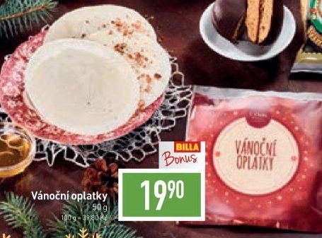 Vánoční oplatky L'