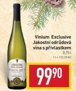 Vína Vinium Exclusive Velké Pavlovice - přívlastková