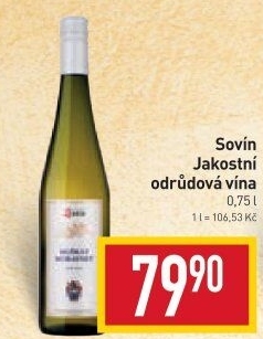 Vína Vinný sklep Sovín