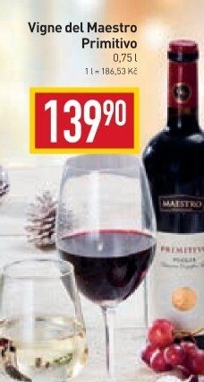 Víno Primitivo Maestro Cielo