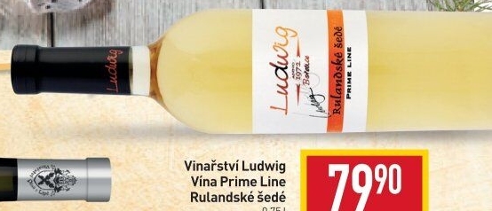 Víno Rulandské šedé Prime Line Vinařství Ludwig