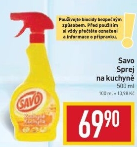 Čistič kuchyně ve spreji Savo