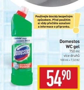 Čistič WC gelový Domestos