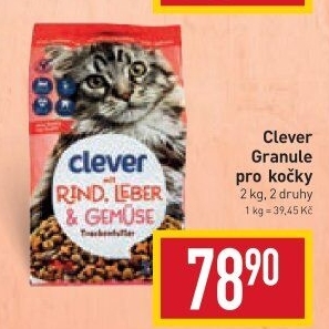 Granule pro kočky Clever