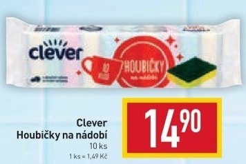 Houbička na nádobí Clever