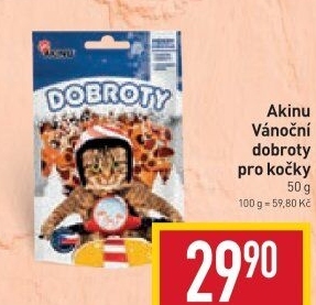 Pamlsky pro kočky Dobroty Akinu