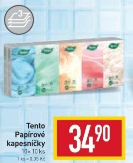 Papírové kapesníčky 3vrstvé Tento