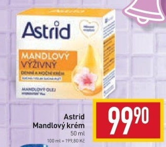 Pleťový krém výživný mandlový Astrid