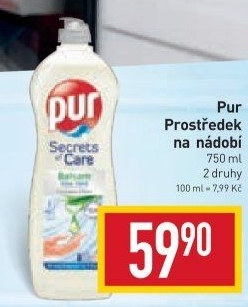 Prostředek na nádobí Pur