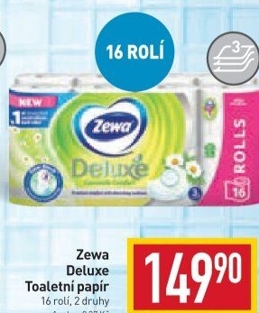 Toaletní papír 3vrstvý Deluxe Zewa