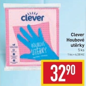 Utěrka houbová Clever