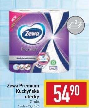 Utěrky kuchyňské 2vrstvé Premium Zewa