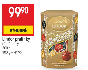 Bonboniéra Pralinky Lindor Lindt